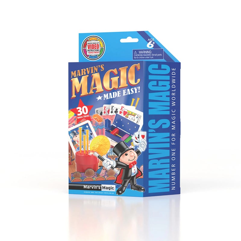Marvins Magic Marvin’s Magic – 30 Tricks Set 1 (Blue) | Beginner Magic Kit for Kids | Easy-to-Learn Magic Tricks with Props | Ages 6+ - Image 1